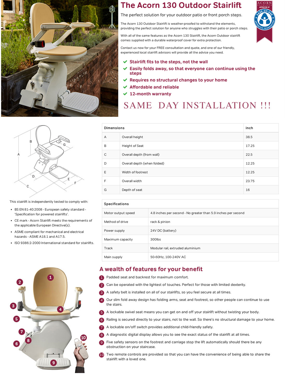 Stairlift Sale